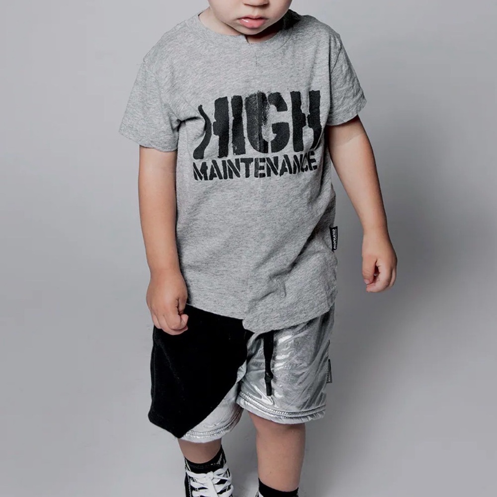 🖤Nununu Baby Black & Silver Colorblock Shorts 12–18M - Picture 6 of 6